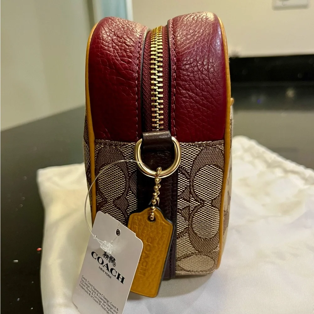 Coach Dempsey Camera Bag in Signature Jacquard with Patch - Picture 8 of 14